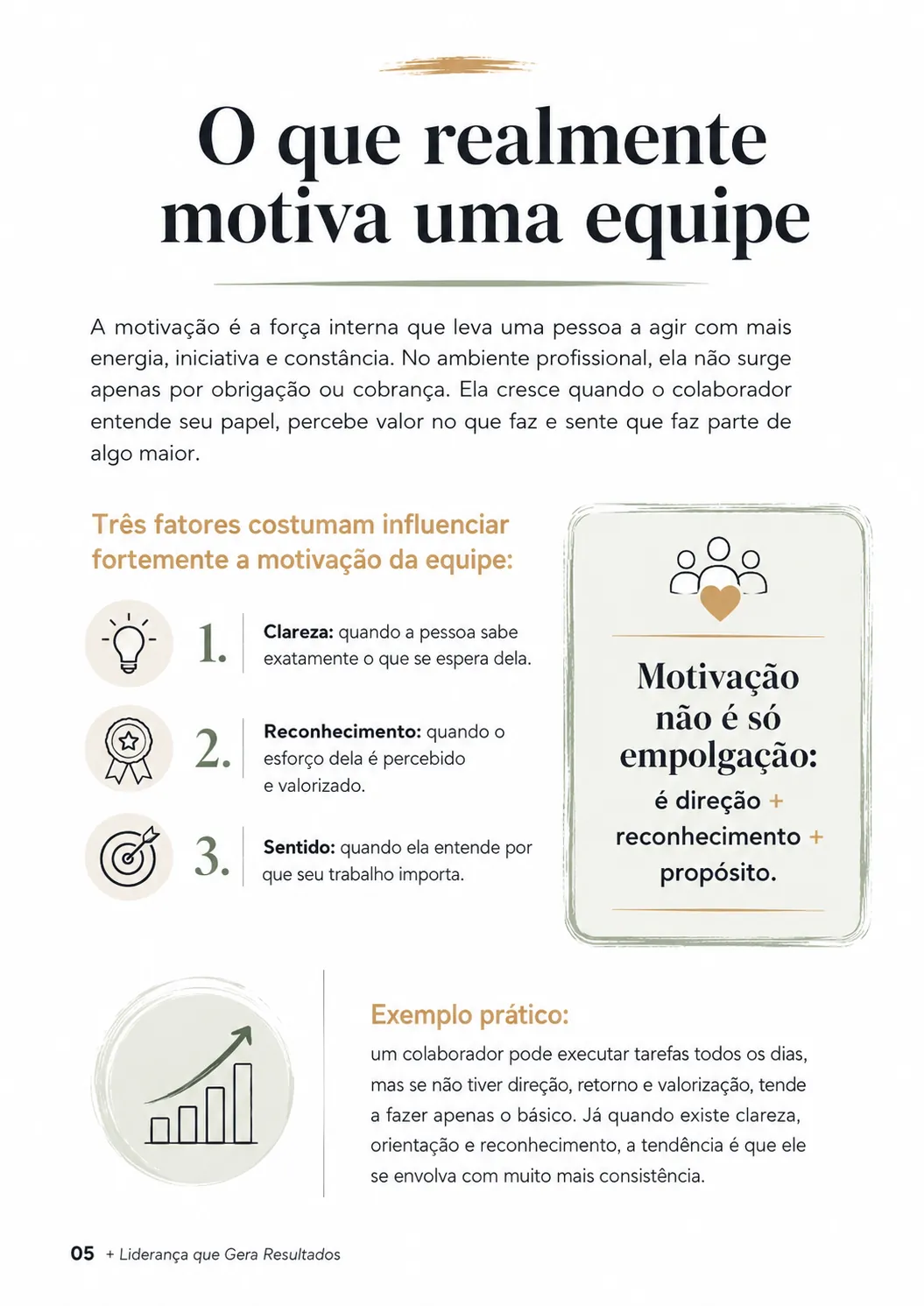 Página interna do guia de liderança